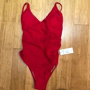 NWT red one piece swimsuit